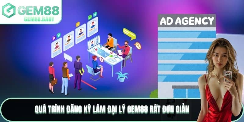 Quá trình đăng ký làm đại lý GEM88 rất đơn giản